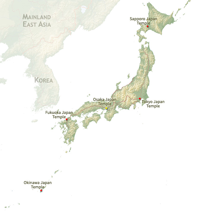 Japan Map Region Churchofjesuschristtemples Org