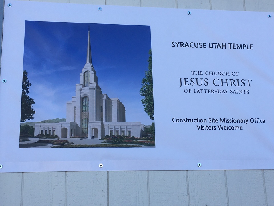 Street map of the Syracuse Utah Temple