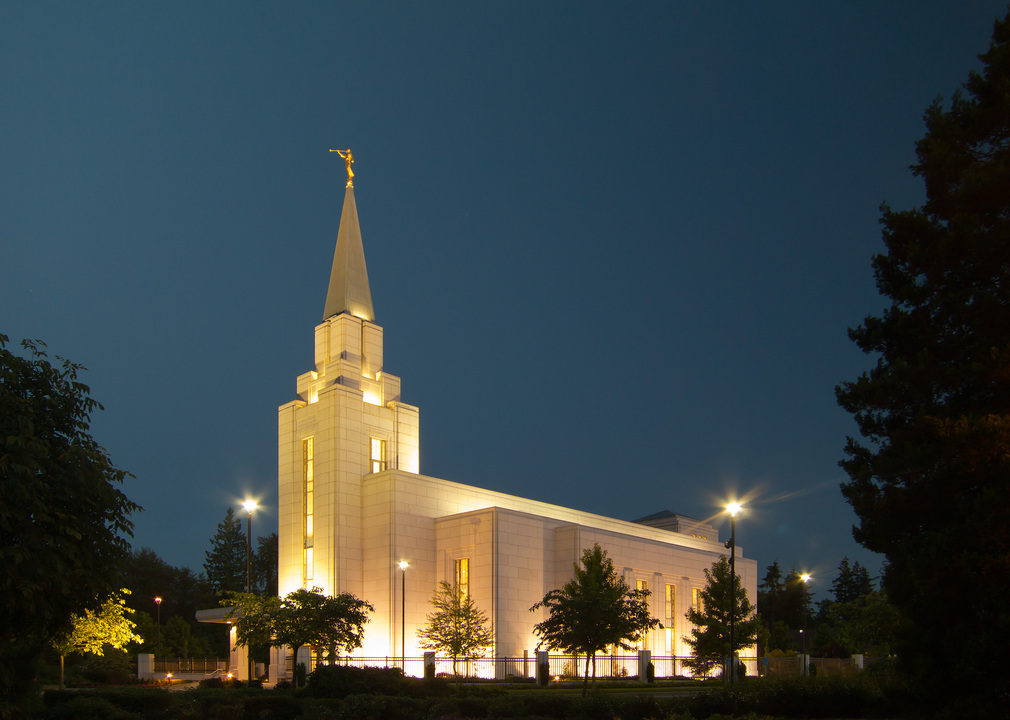 Street map of the Vancouver British Columbia Temple